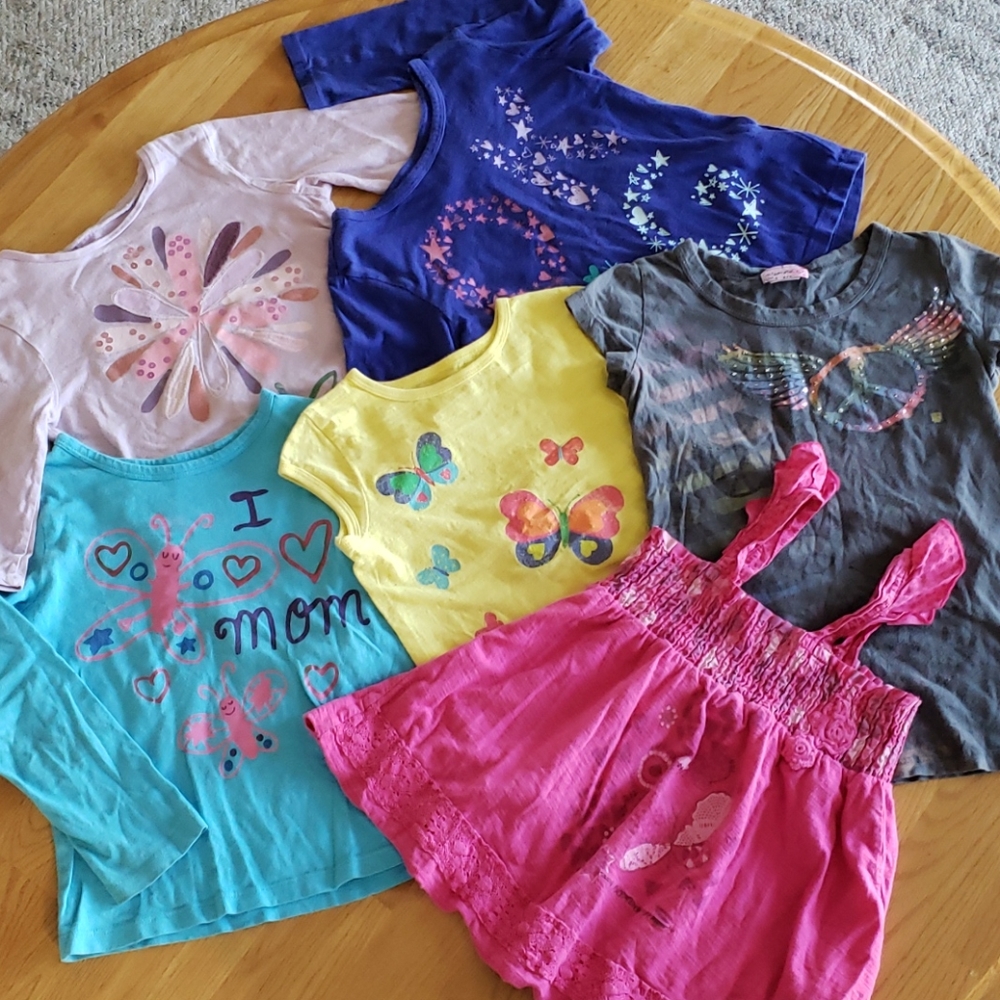 Girl's Tops 6-pc Lot Size 5T/5